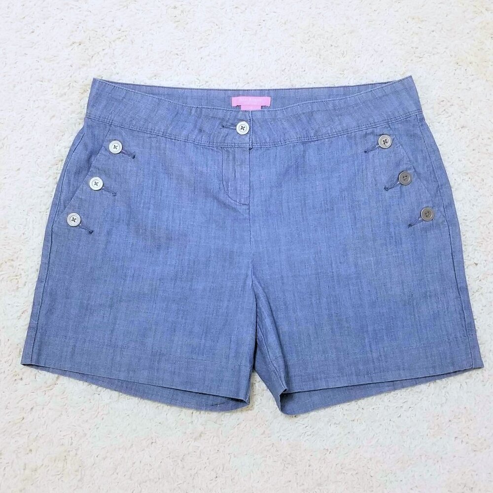 Shorts. Sailor Style, Blue Denim. Isaac Mizrahi Brand. Size 10. - Picture 3 of 8